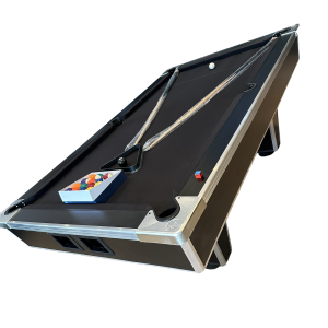 SLATE Top Pool Table Black